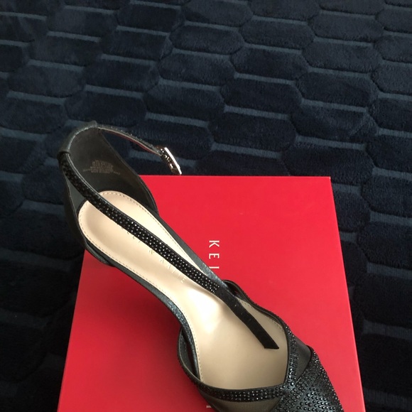 NIB Kelly & Katie Black Shimmer Heels - Picture 5 of 7